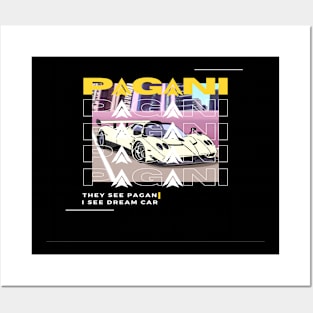 pagani zonda Posters and Art